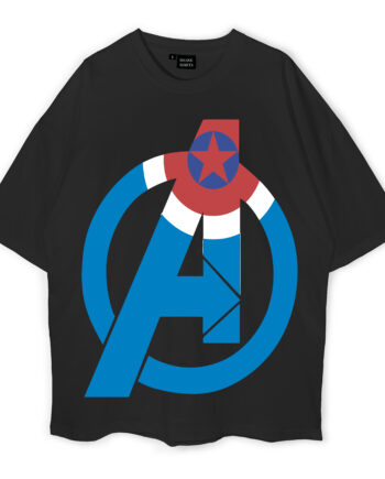 Marvel Logo Avenger Oversized T-Shirt