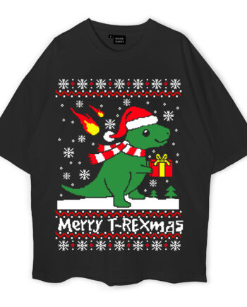 Merry T-Rexmas Oversized T-Shirt
