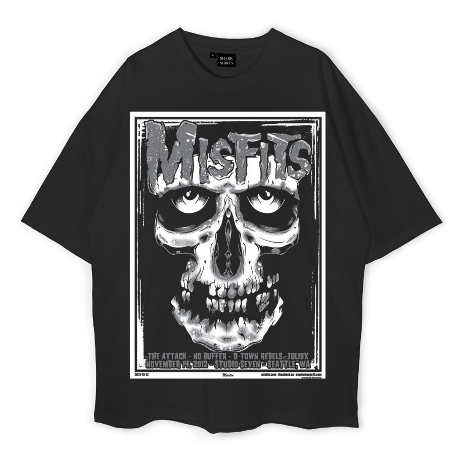 Misfits Oversize Black T-Shirt
