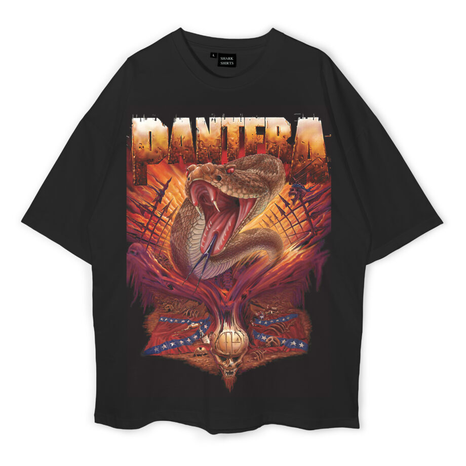 Pantera Oversized Black T-Shirt