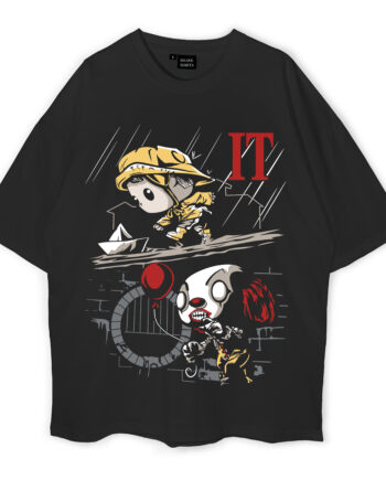 Pennywise And Georgie Funko Pop Oversized T-Shirt