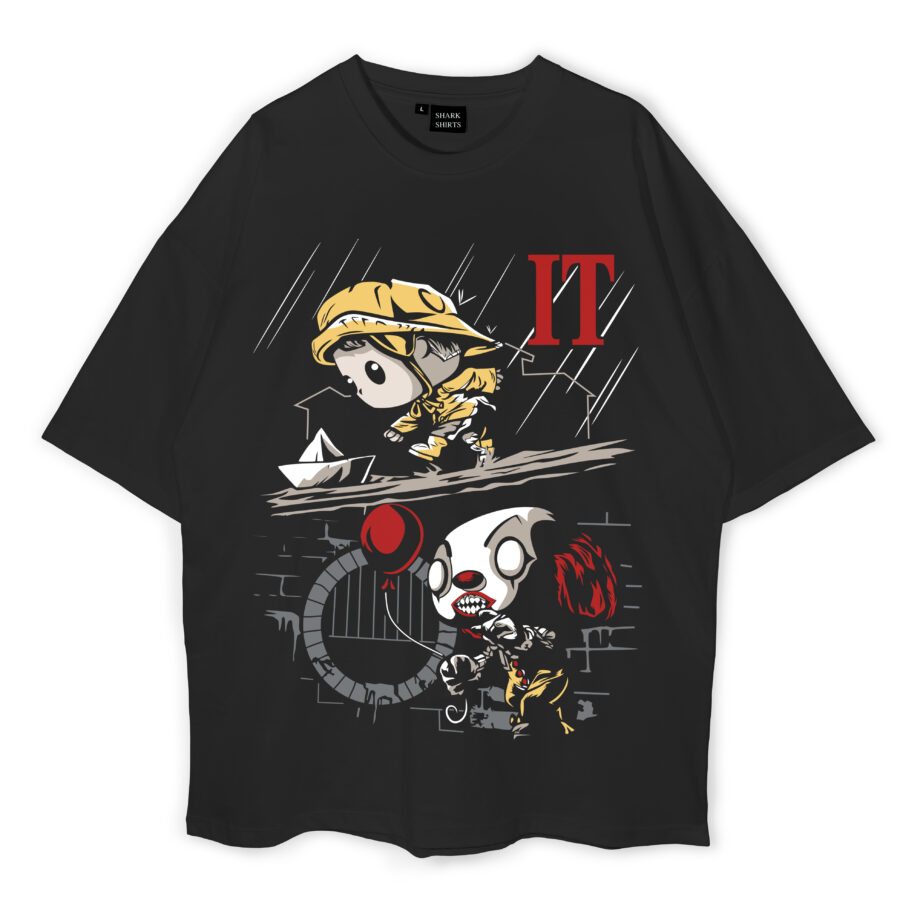 Pennywise And Georgie Funko Pop Oversized T-Shirt