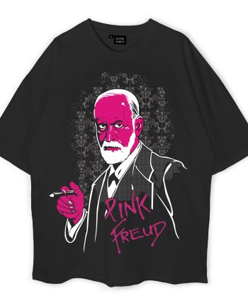 Pink Freud Oversized T-Shirt