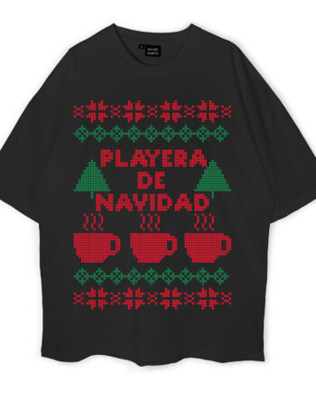 Playera De Navidad Oversized T-Shirt