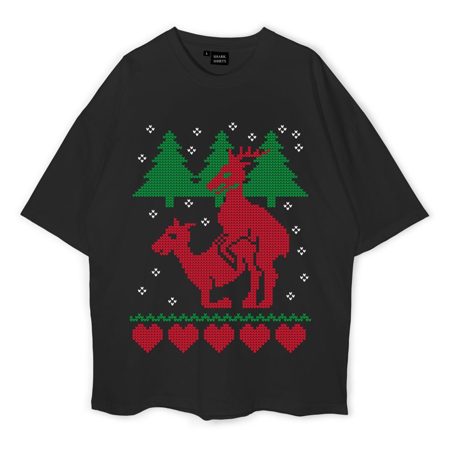 Pull Noel Drole Oversized T-Shirt