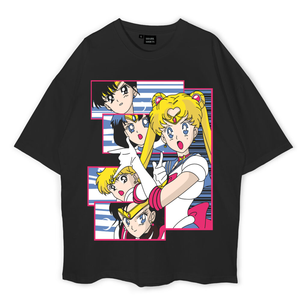 Sailor Moon Oversized T Shirt Shark Shirts