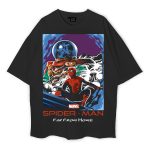 Spider-Man Oversized Black T-Shirt
