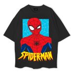 Spider-Man Oversized Black T-Shirt