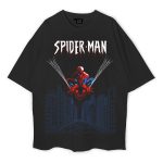 Spider-Man Oversized Black T-Shirt
