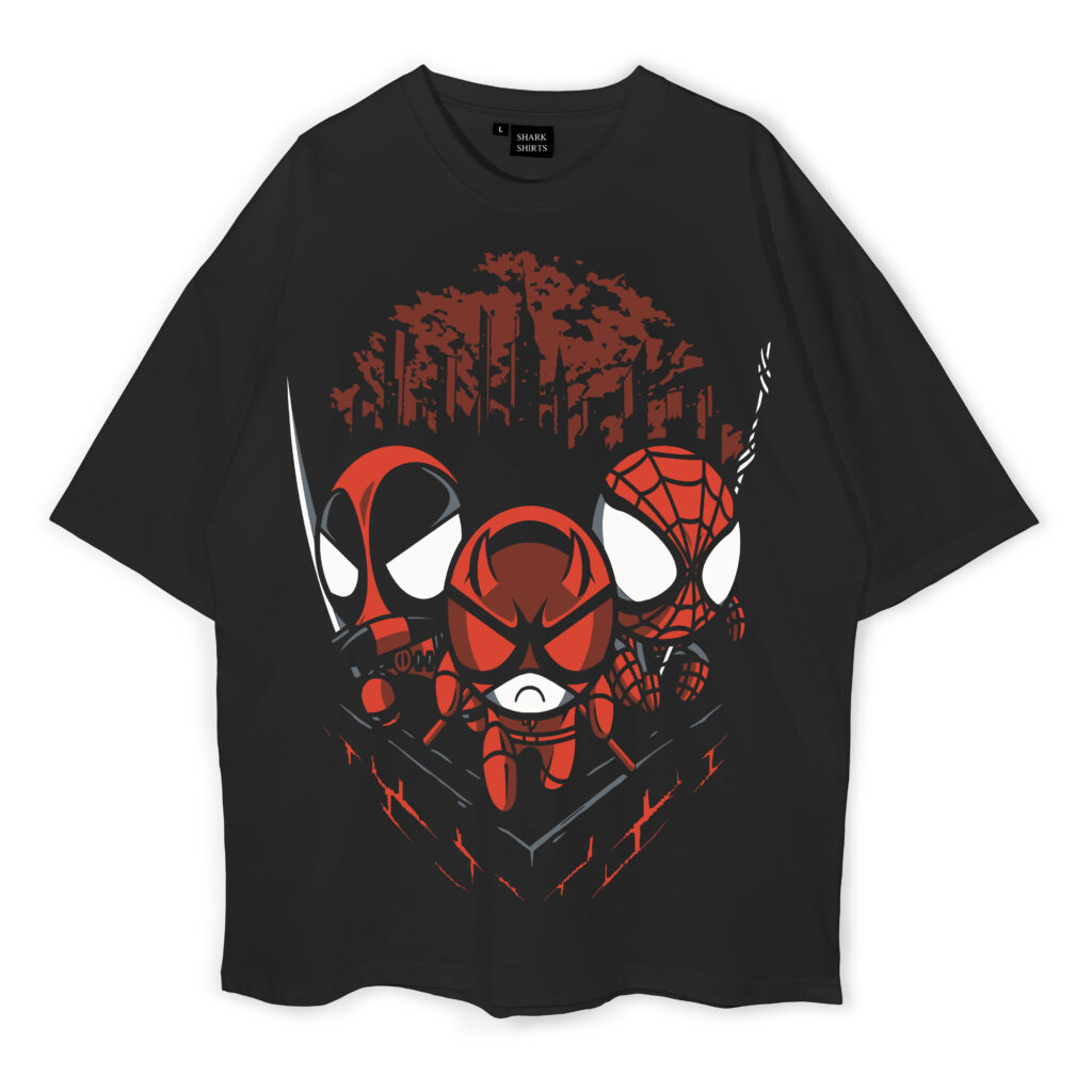 SpiderMan Oversized T-Shirt - Shark Shirts