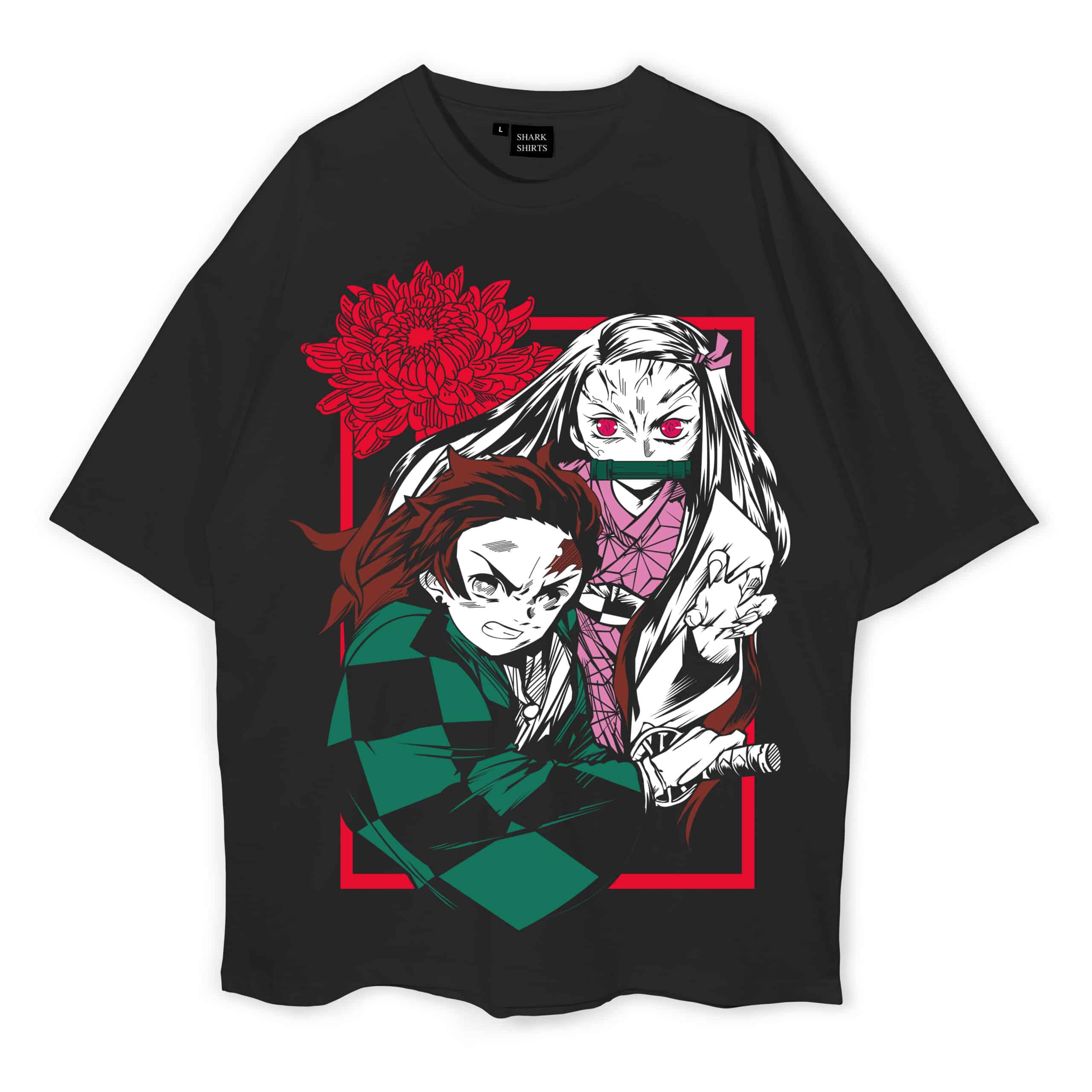 Tanjiro Kamado Oversized T-Shirt - Shark Shirts