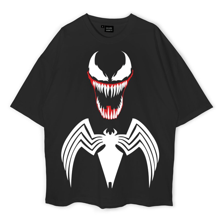 Venom Black Oversized T-Shirt