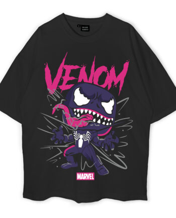 Venom Black Oversized T-Shirt