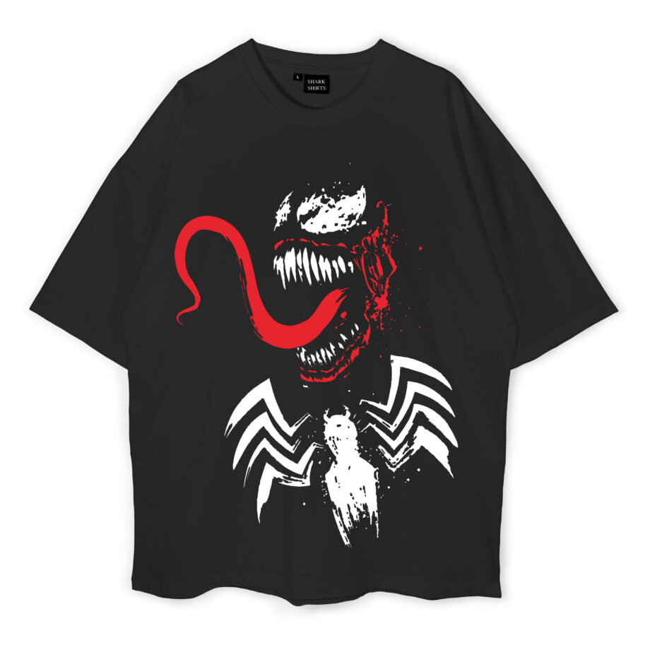 Venom Black Oversized T-Shirt