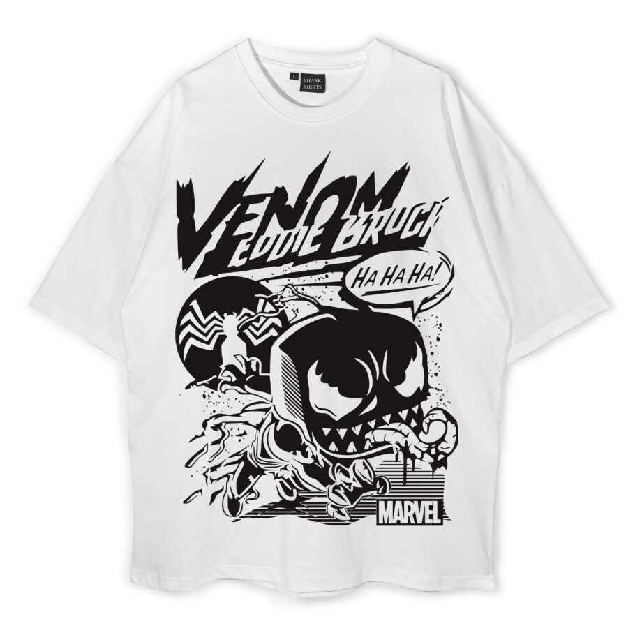 Venom White Oversized T-Shirt