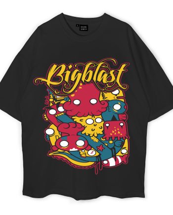 Funky Skull Oversized T-Shirt