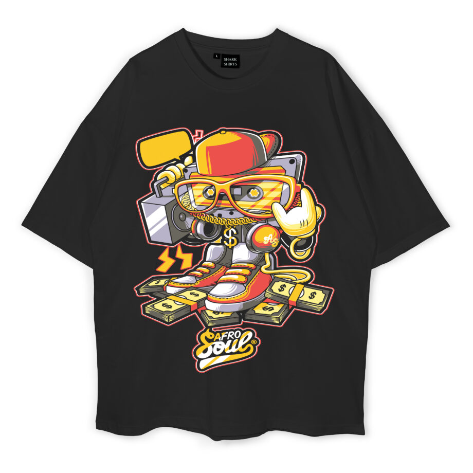 Hip Hop Time Tantama Oversized T-Shirt