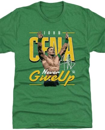 John Cena Never Give Up Tri-Blend T-Shirt
