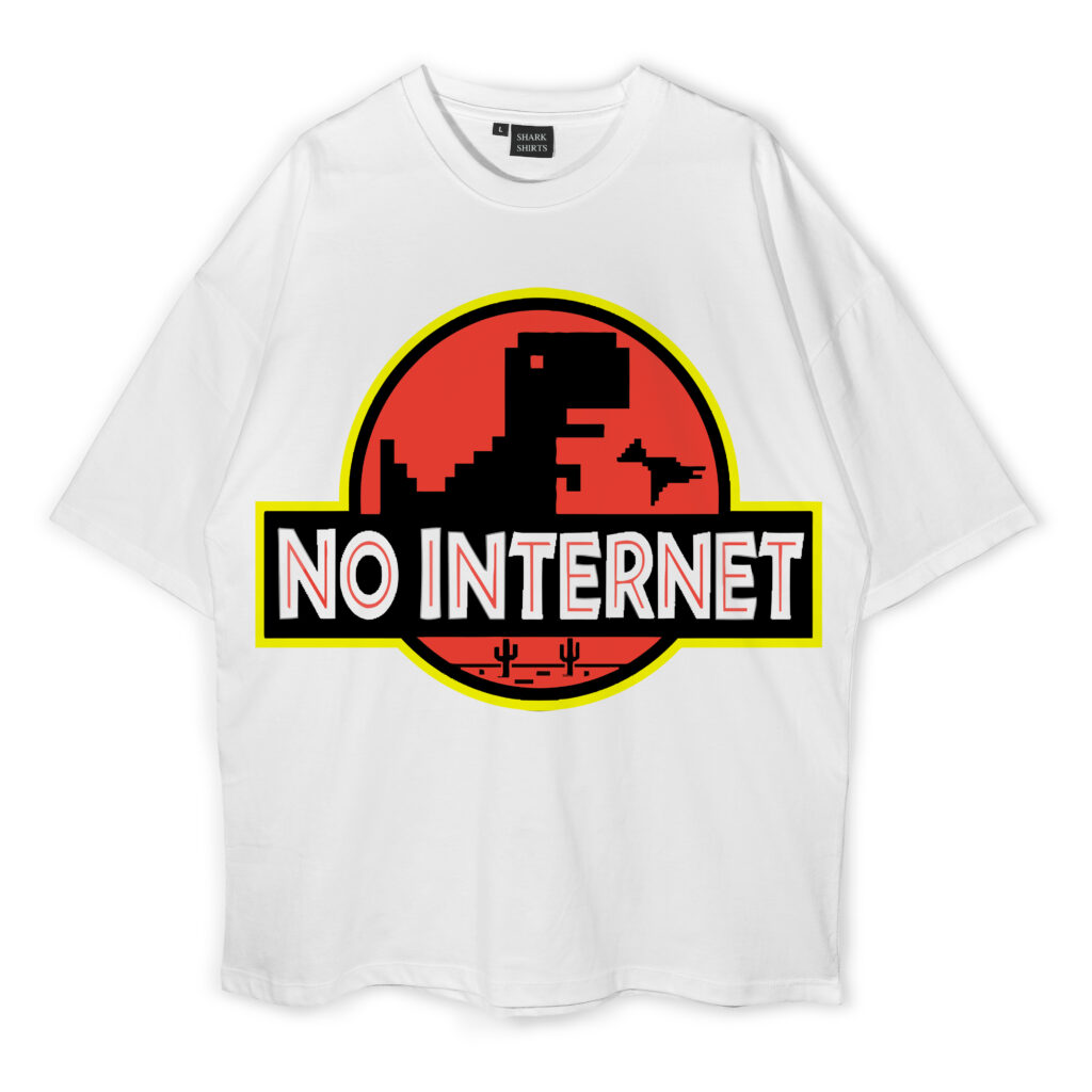 no internet jurassic park shirt