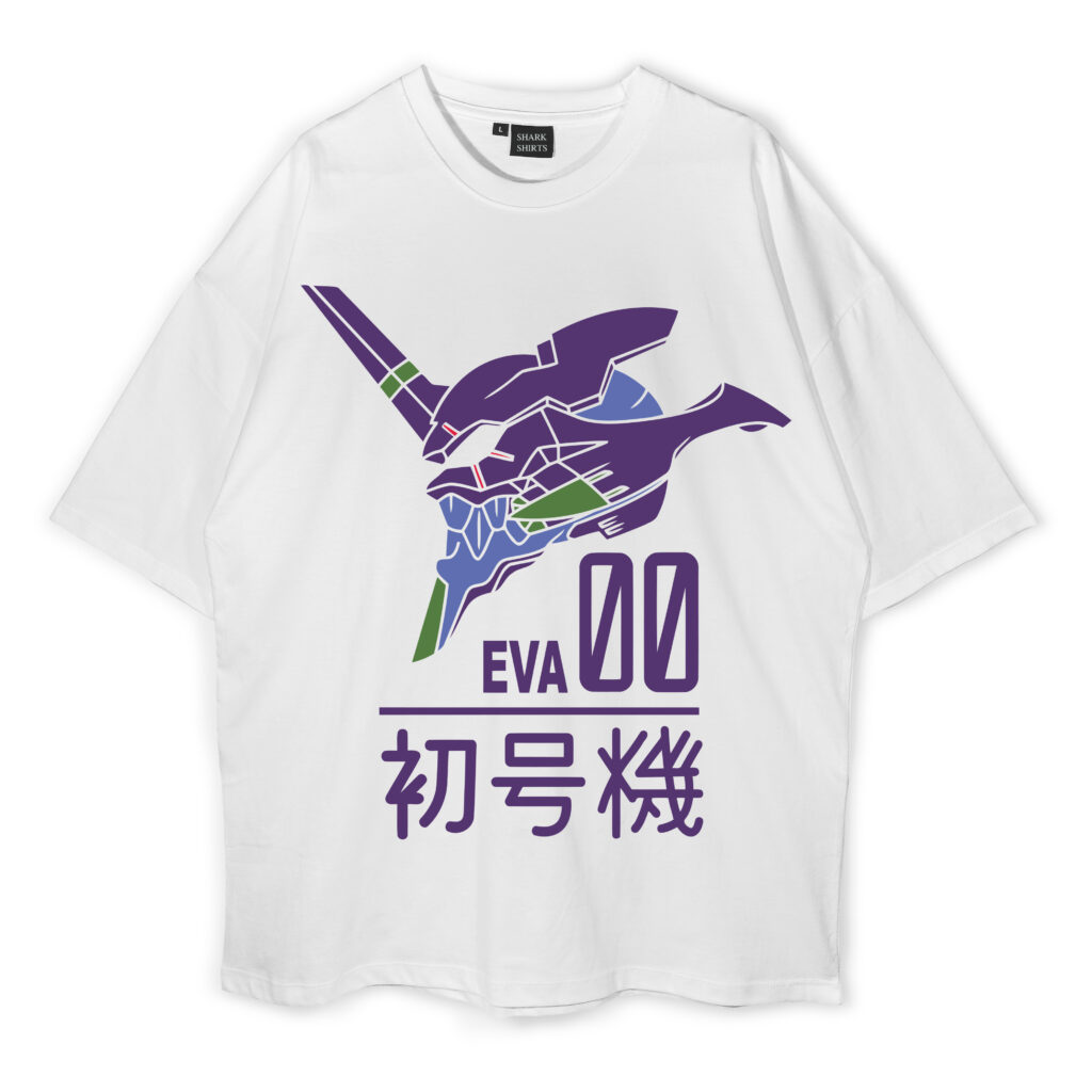 Neon Genesis Evangelion Oversized T-Shirt - Shark Shirts