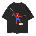 Pixel Spiderman Oversized T-Shirt
