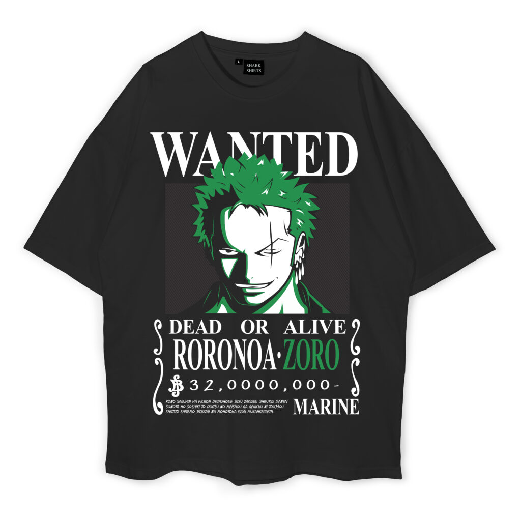 Roronoa Zoro Oversized T-Shirt - Shark Shirts