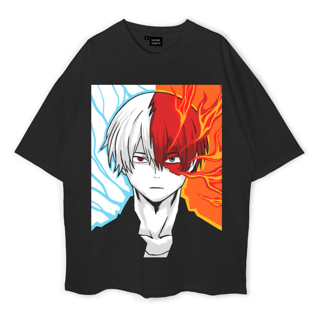 Shoto Todoroki Oversized T-Shirt - Shark Shirts