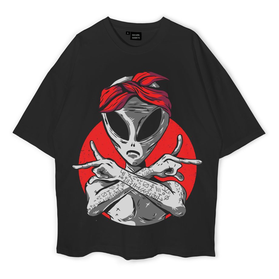Alien Cool Oversized T-Shirt