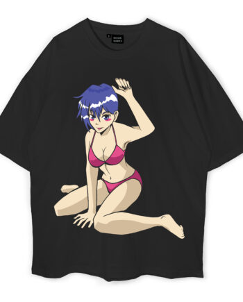 Anime Girl Bikini Oversized T-Shirt