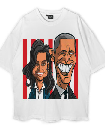 Barack And Michelle Obama Oversized T-Shirt