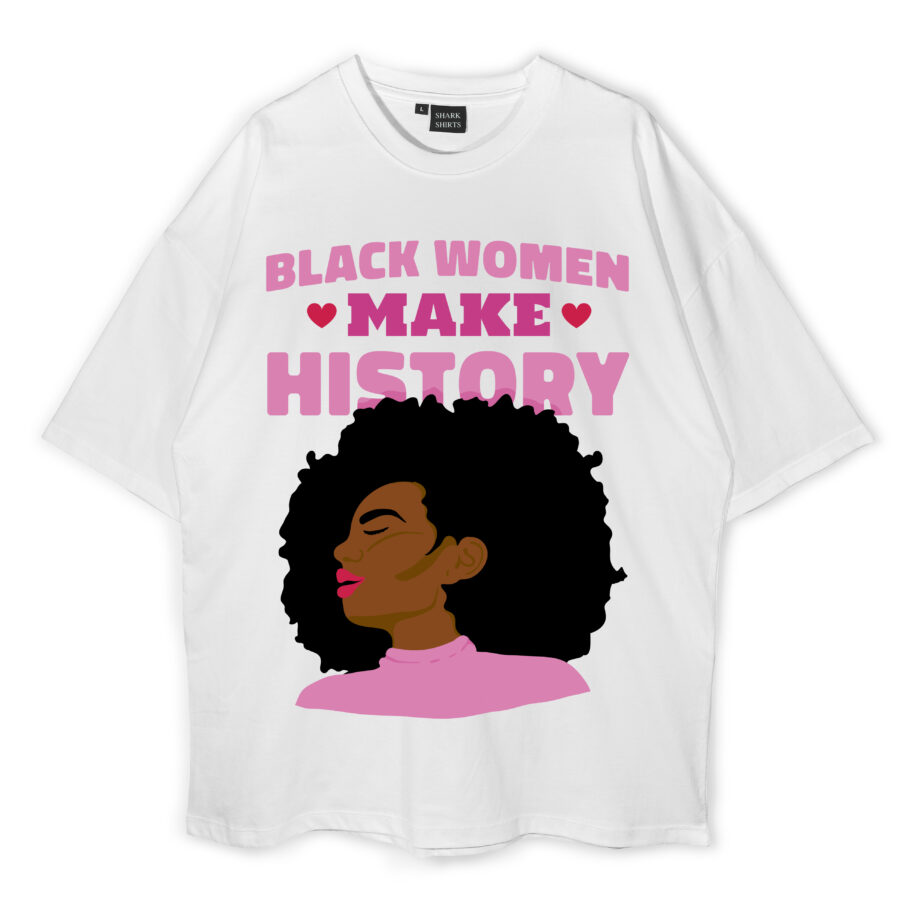 Black Women Oversized T-Shirt