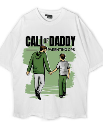 Call Of Daddy Parenting Ops Oversized T-Shirt