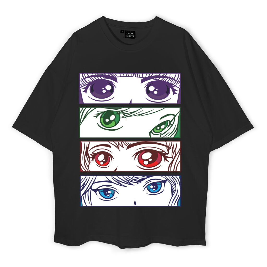 Anime Eye 011 All Anime Printed TShirt Anime Printed TShirt For Men And  Women