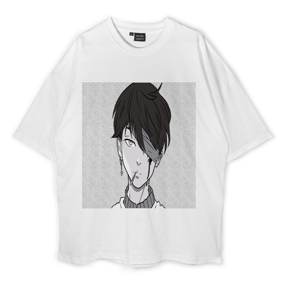 Cool Anime Boy Oversized T-Shirt
