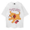 Cute Golden Retriever Dog Oversized T-Shirt