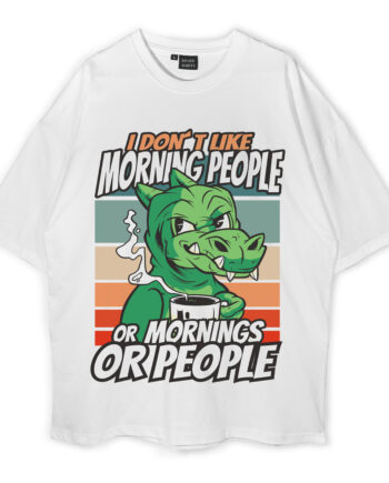 Dinosaur Cartoon Oversized T-Shirt