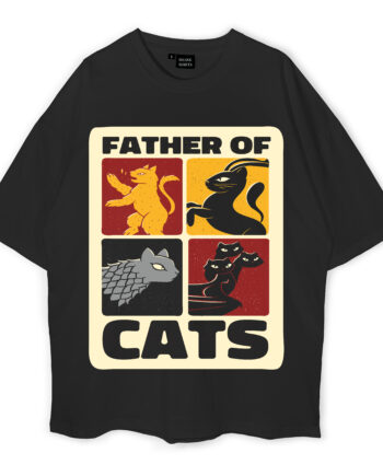 Father Of Cats Oversized T-Shirt