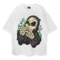 Grim Reaper Smoking Oversized T-Shirt