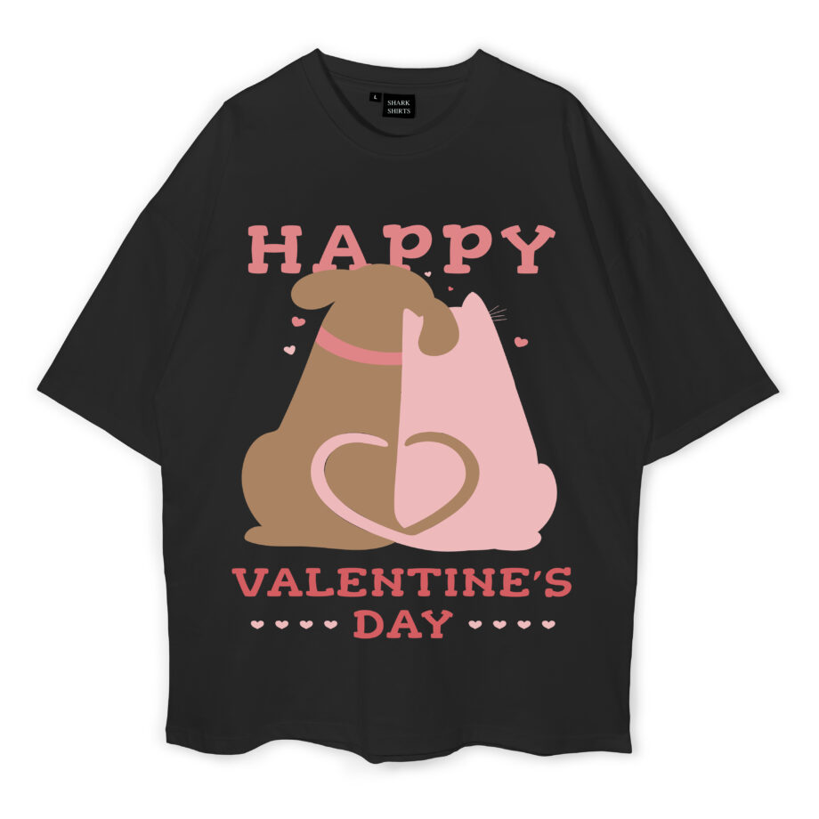 Happy Valentine's Day Oversized T-Shirt