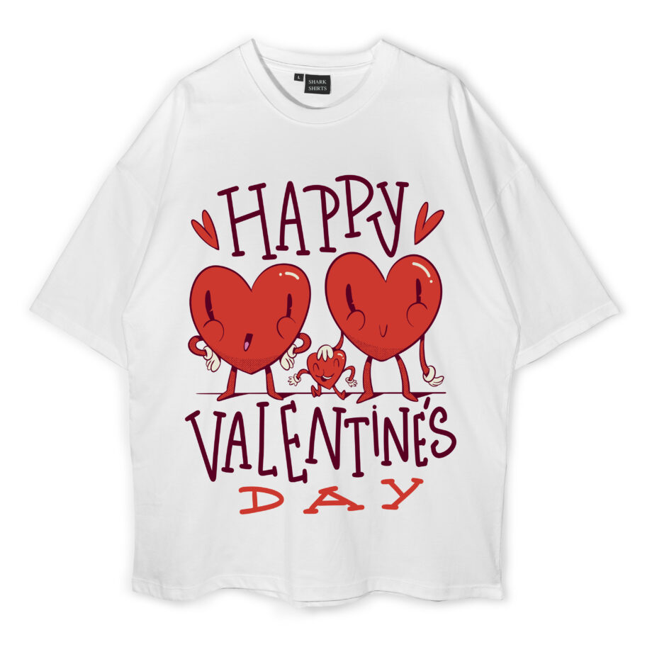 Happy Valentine's Day Oversized T-Shirt