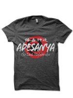 Israel Adesanya Charcoal Grey Half Sleeve T-Shirt