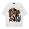 Mafia Bear Owl Pig Oversized T-Shirt