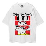 Mickey And Minnie Mouse Oversized T-Shirt
