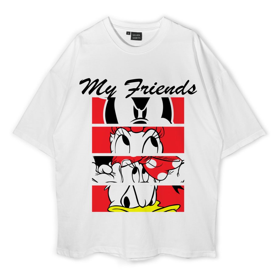 Mickey And Minnie Mouse Oversized T-Shirt
