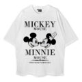 Minnie And Mickey Mouse Oversized T-Shirt