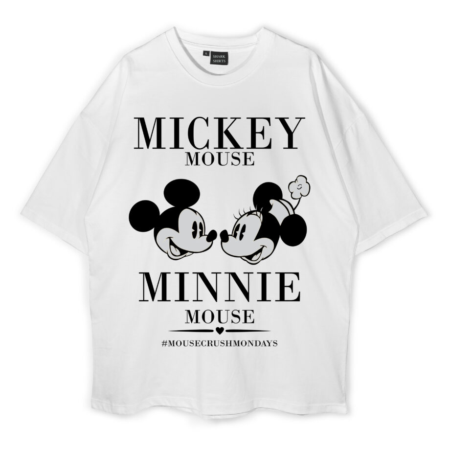 Minnie And Mickey Mouse Oversized T-Shirt