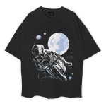 Motorcyclist Sport Bike Rides Oversized T-Shirt