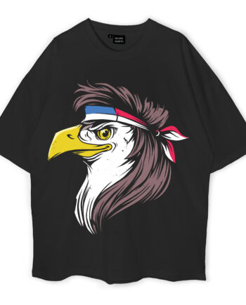 Mullet Eagle Tank Oversized T-Shirt