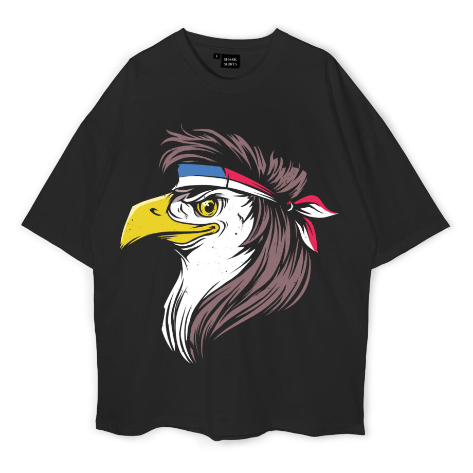 Mullet Eagle Tank Oversized T-Shirt