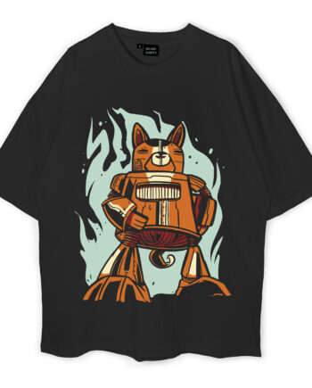 Robot Dog Oversized T-Shirt